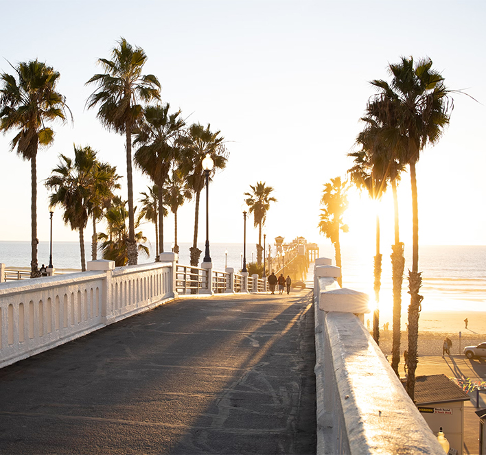 Cover image for Sonesta Hotel's SEO case study -- California beach at sunset