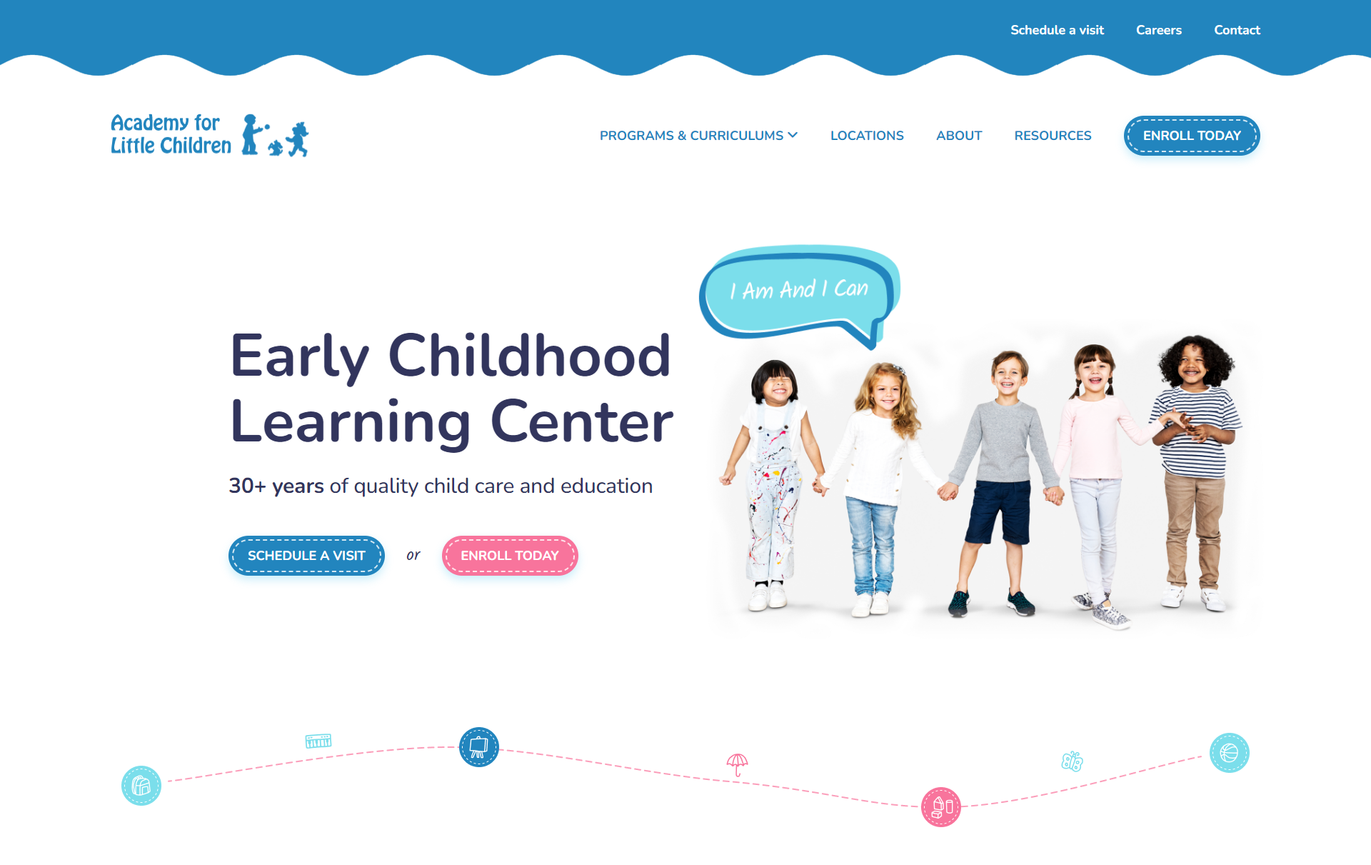 Academy for Little Children_Redesigned Website Homepage copy